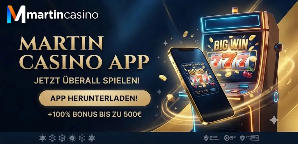 Martin Casino App auf Smartphone